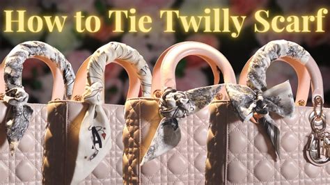 dior initial twilly|how to wear twilly scarf.